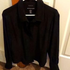 Norton McNaughton dress shirt. Size 14 in black color.